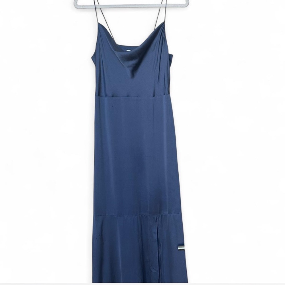 Satin Cowlneck Formal dress